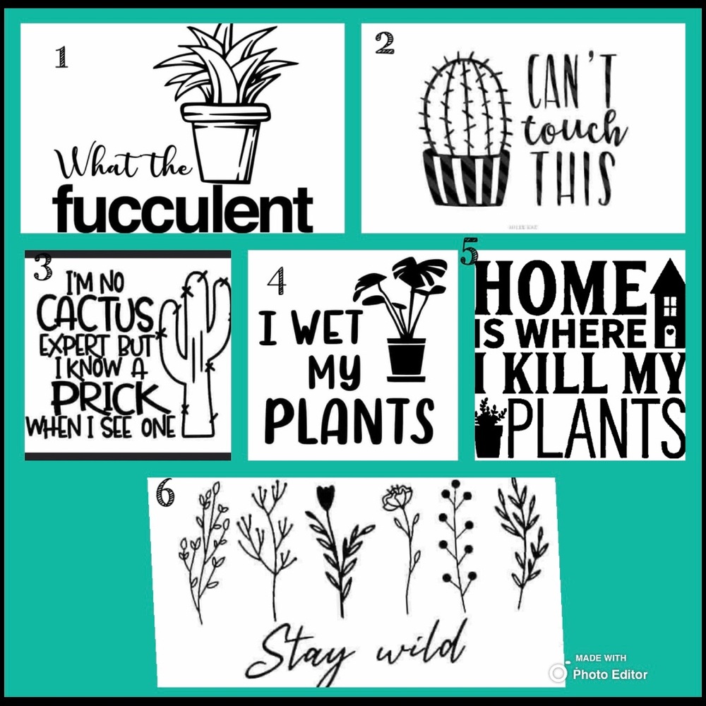 Custom plant apparel